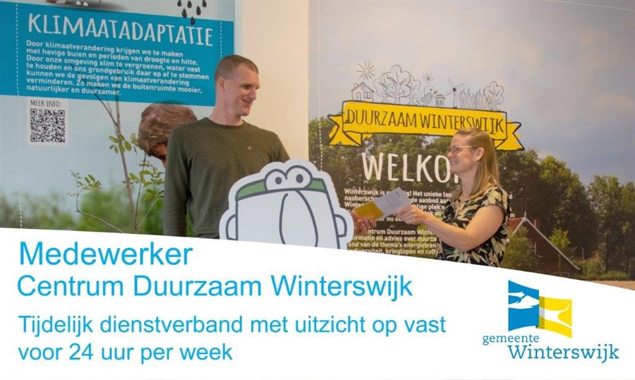 Bericht Vacature medewerker Centrum Duurzaam Winterswijk bekijken